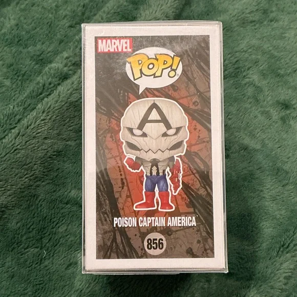 Funko Venom Poison Captain America Pop! Vinyl - White, Black, Blue, Red - Picture 2 of 6